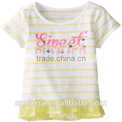 The Children's Place Little Girls' Short-Sleeve Stripe Ruffle Top photo-3
