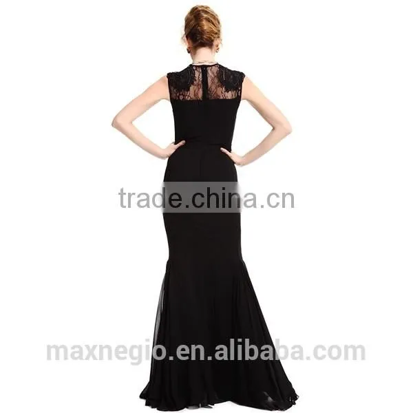 New V Neck Spaghetti Strap Online Univision Boutique Sequin Fabric Long Mermaid Evening Dress photo-6