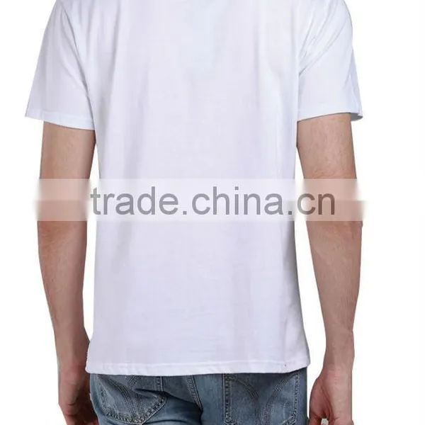 Custom Cotton Men White T-shirt Wholesale photo-3