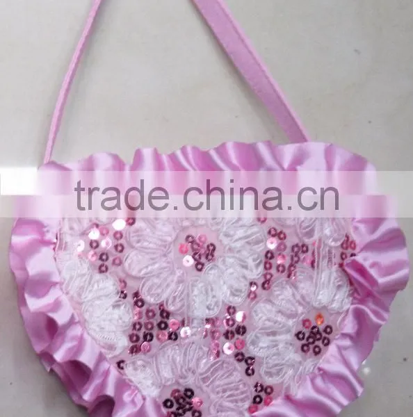 Fashion Lace Quilt Hearted BOW Flower Little Girl Bag photo-6