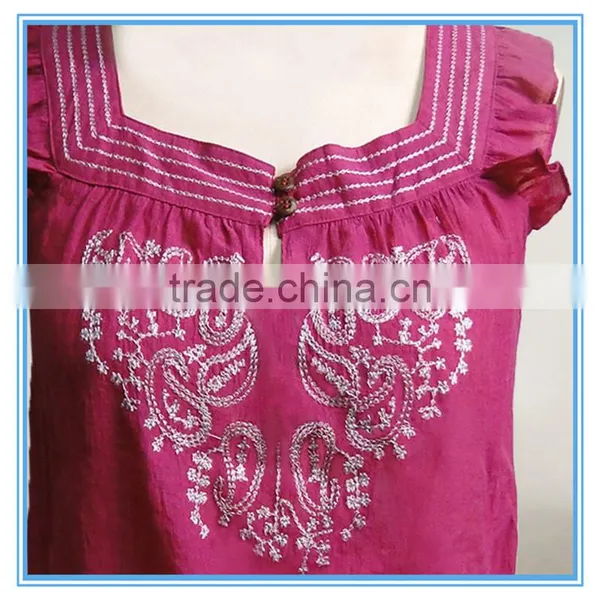 Ladies New Design Fashion Cotton Top Cutting From Bangkok Ethnic Style photo-3