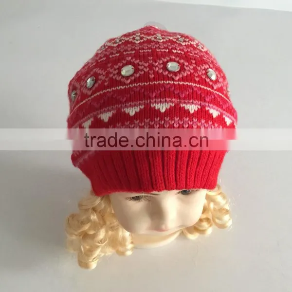 2016 New Fashion Winter Hand Made Knitted Kids Beanie Hats photo-3