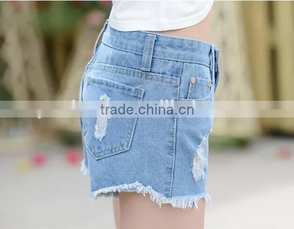 Hot Sale Sexy Women Jeans Factory Shorts Teenager Denim Shorts photo-4