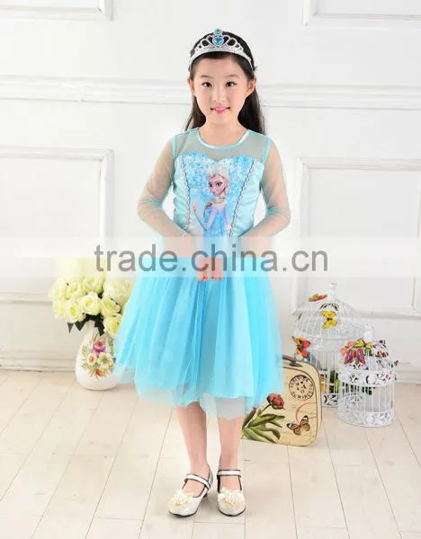 2015 New Girls Dress Cosplay Costume Dresses Kids Wedding Dress Summer Child Party Dress photo-2