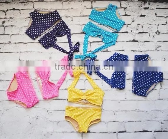 Amercian Girl Summer Beach Wear Bikini Two Piece Swimsuit Kids Beautiful Model Dresses photo-2