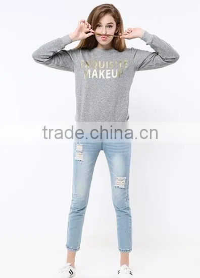 2017 New Arrive High Quality Customizing Hoodies Fashion Popular Girls Sweatshirt Customized Hoodie for Daily Wear photo-2