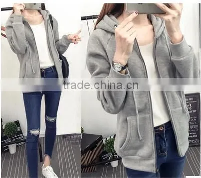 Fleece the Spring and Autumn Period and the Han Edition Loose Woman Thin Cardigan bf Leisure Joker Zipper 2017 New Tide Sport photo-3