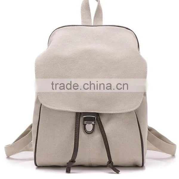 Zm35605a Vintage Women Sport Bags Casual Canvas School Backpack photo-5