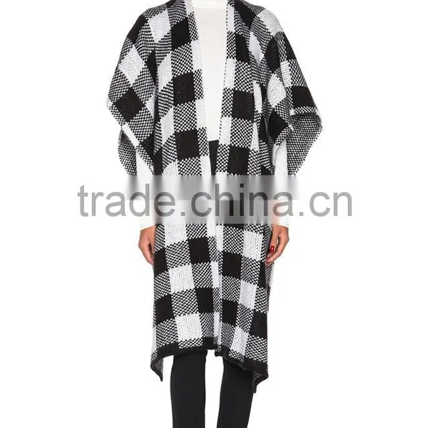 Ladies Knitted Ponchos Patterns,Lady Wool Ponchos Capes photo-2