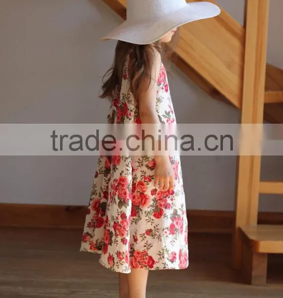 Floral Printed Baby Girl Clothes New For Children Long Frocks Designs photo-5