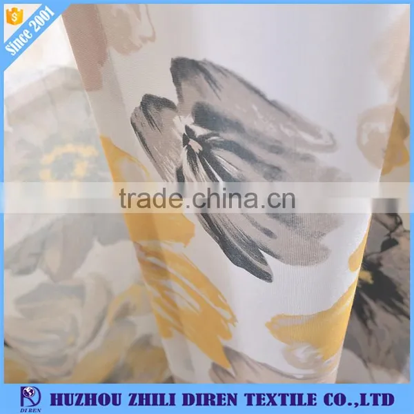 Cheap Floral Printed Oriental Curtains Fabric photo-6