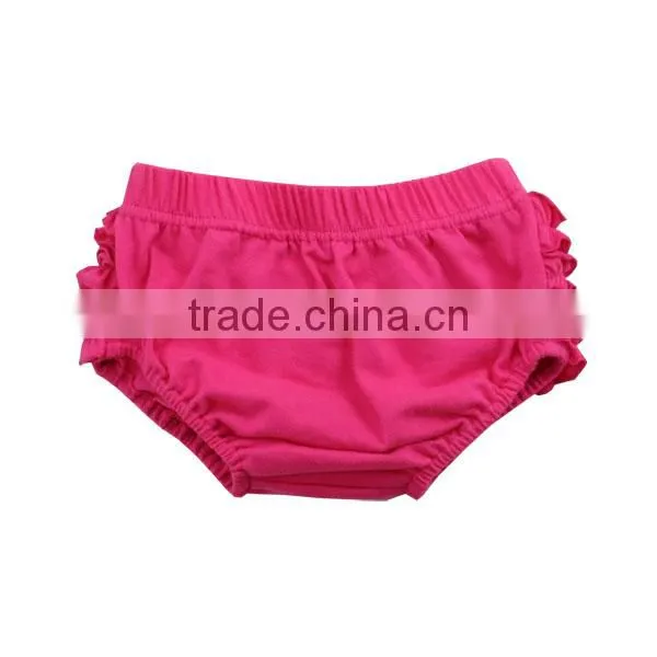 2017 Hot Sale Lovely Baby Girl Underwear Wholesale Ruffle Diaper Covers Girl Ruffle Shorts photo-4