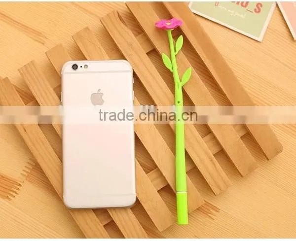 Flower Shape Gel Pen Plastic Ballpoint Pen 0.38mm Penfor Office & Student photo-3