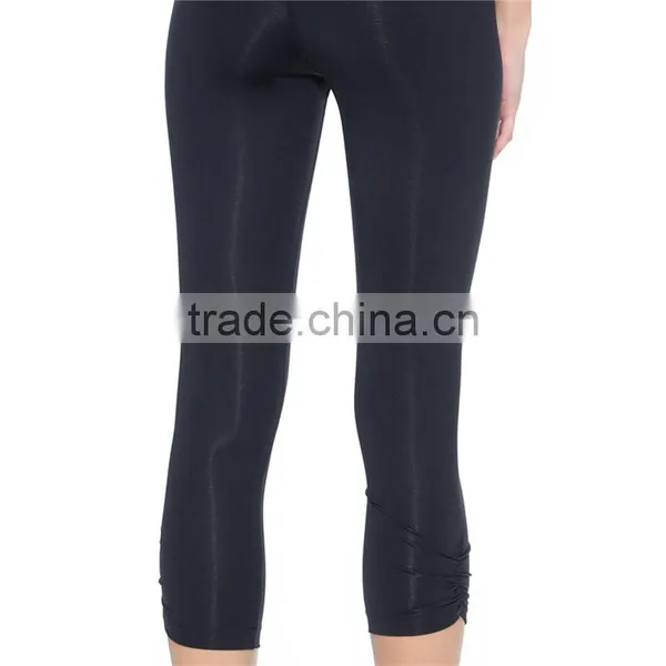 Jersey Vitality Capris Koral Activewear Best Black Trousers photo-4