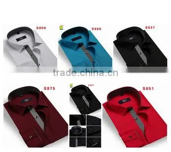 Men's Fashion Casucal Short Sleeve Cotton Denim Shirt 2015 Spring Summer photo-6