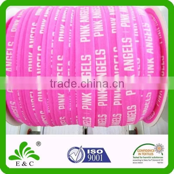 Custom Pink Color Screen Printing With Logo Design Bracelet Hair Band photo-4