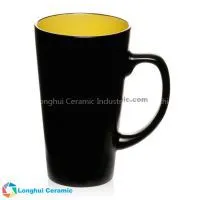 16oz Tall Cafe Style Personalized Ceramic Cafe Coffee Mug