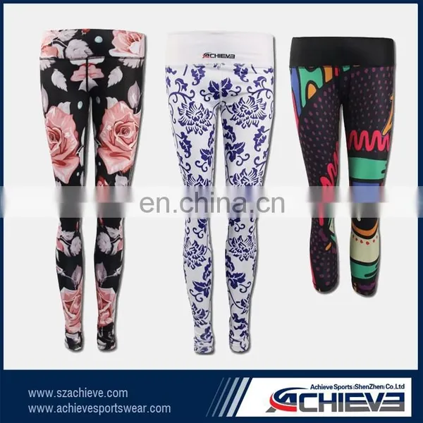 Europe Pololar Fitness Leggings 100%polyester Tights Lycra Yoga Pants photo-4