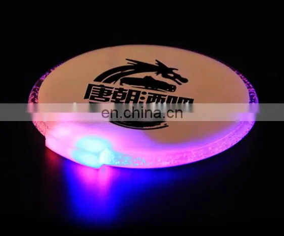 95*22mm Good Quality 3*AAA Battery Coaster Led Flashing Bottle Pads photo-6