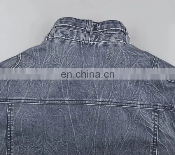 2017 Latest Design Mens Handsome Motrocycle Soft Thin Leather Jacket photo-6