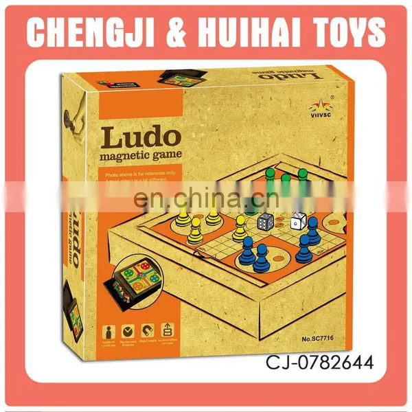 Plastic Chess Checkerboard Magnetic Ludo Game