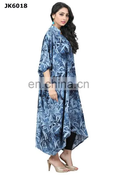 Floral Printed Party Wear Designer Kaftan / Latest Actress Short Kaftan 2017 / Women Party Wear Dresses 2017 (kaftan Dress) photo-5
