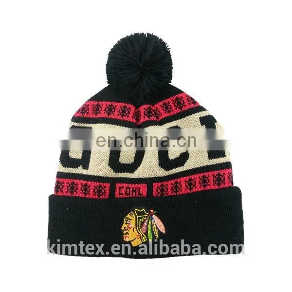 Promotional Acrylic Knitted Custom Design Winter Hat photo-4