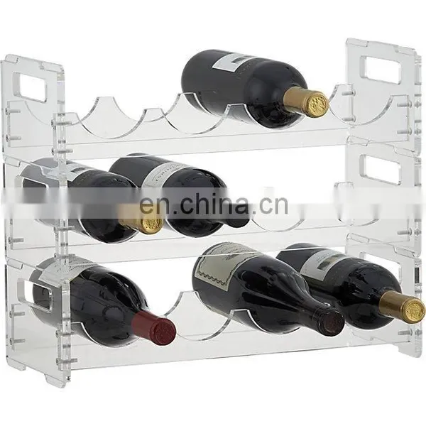 Clear Acrylic Wine Display Case Wine Glasses Carrying Case photo-2