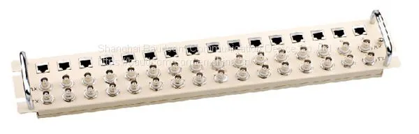 16 Ports E1 Balun Panel Coax to RJ45 75ohm to 120 Ohm Impedance Converter photo-2