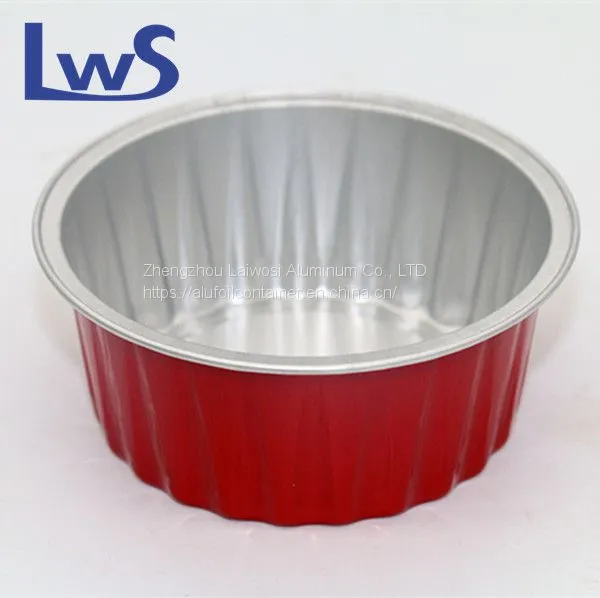 Colorful Aluminum Foil Mini Container Baking Cups With Plastic Lid photo-2