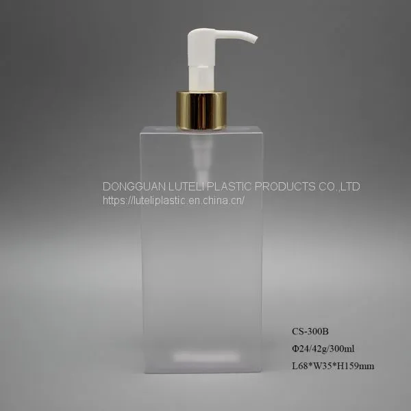 300ml Rectangle PETG Plastic Empty Cosmetic Bottle for Packaging Face Care Toner photo-4