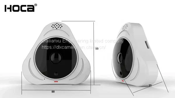 High Quality 960P 1.3Mp HD 360° Plug and Play With SD Card 3D VR Panoramic P2P Wireless WIFI IP IR Camera Two Ways Voice and APP Europe DC5V photo-2