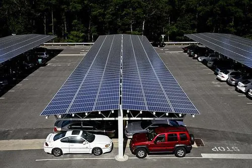 Pv Panel Carport Heat Resistant Galvanized Steel photo-3
