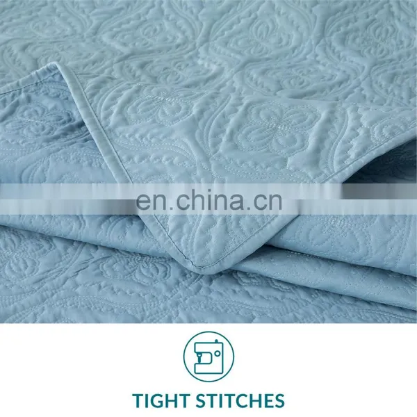Luxury Heavy Solid Color Microfiber Twin Queen Size Bed Comforter Set Bedding Pillow Sham Quilt photo-6