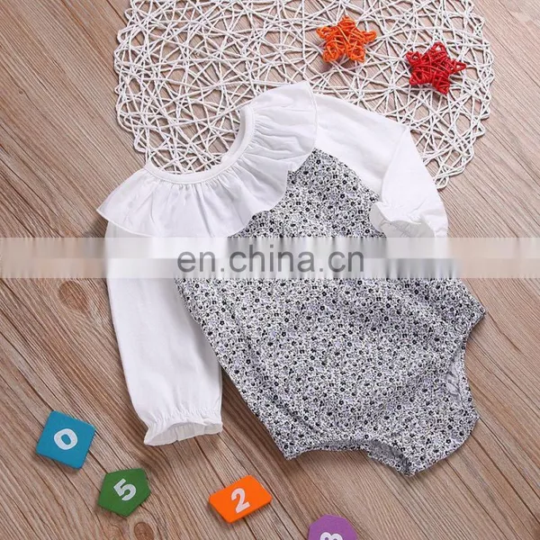 Infants & Toddler Clothes Romper Long Sleeve Floral Baby Girls Cotton Romper photo-4