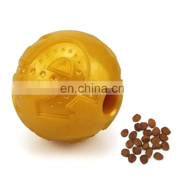 Wholesale Golden Color Ball Snacks Leakage Dog Toy Ball photo-4