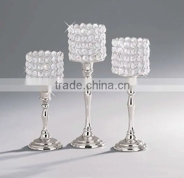 Floor Wedding Candelabra With Crystal Ball photo-5