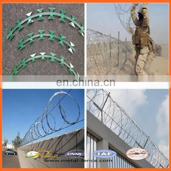 Low Price Galvanized Security Concertina Razor Blade Barbed Wire Single Razor photo-2