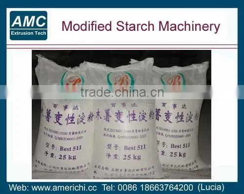 Modified starch production line/modified starch extruder machine