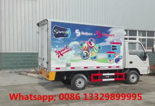 Cheaper Price JAC Brand 4*2 LHD Gasoline Engine Refrigerated Truck for Cold Drinkings and Ice-cream Transportation for Sale photo-3