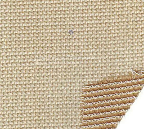 High Quality 340gsm 3*50m Beige HDPE Woven Fabric Knitted Sun Shade Cloth Net Carport photo-5