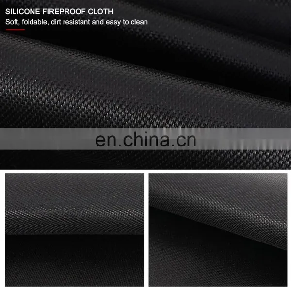 Hot Sale Fireproof Camping Heat-Resistant Outdoor Fire Pit Mat Fireproof Silicone Coated Fiberglass Cloth photo-5