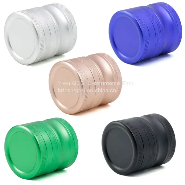Hot Selling Tobacco Grinder 63MM 55MM 50MM 4 Layers Laser Logo Herb Grinder photo-3