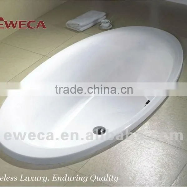 2100mm Oval Bathtub in Floor