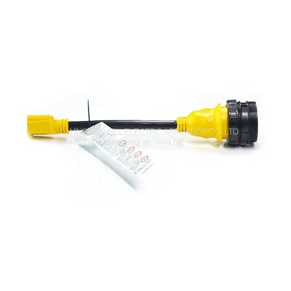 Marine Shore Adapter Cord Set STW 10/3 1FT 30A to 15A 5-15P to 5-30R photo-3
