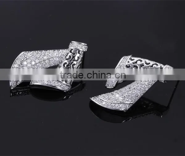Newest Design Ladies Cubic Zirconia Pendant Classic Banquet Dressed Jewelry Set photo-5