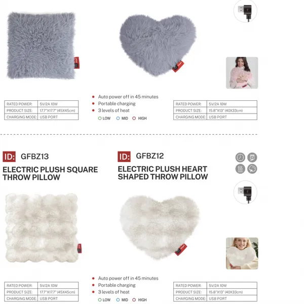 Various Electric Heated Products Including Hand Warmer, Cushion, Pad, Eyecover, Toy, Scarf, Hug Bottle, Socks With TUV Certified photo-2