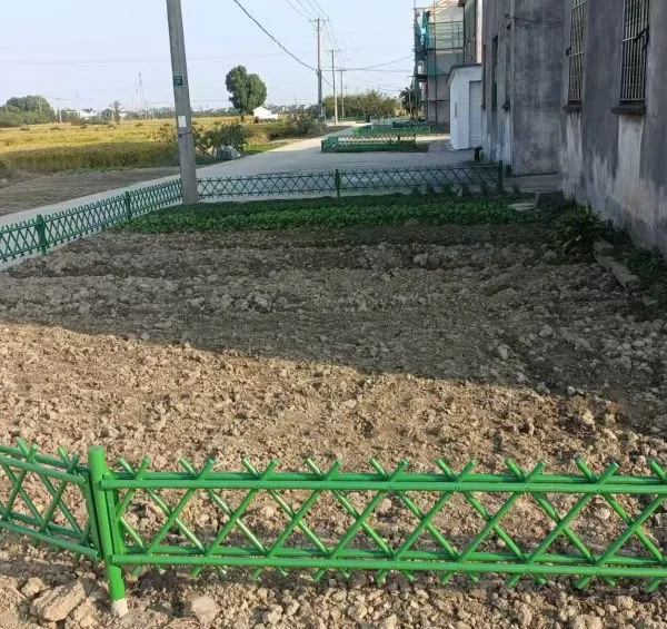 Cylindrical Imitation Bamboo Fence for Lawn and Cross Railing photo-2