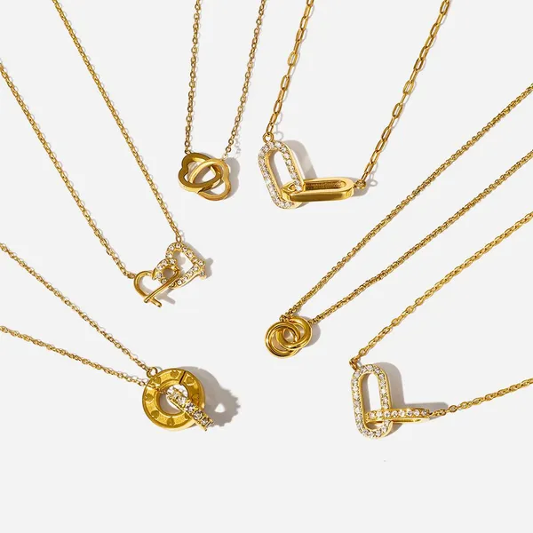 18K Gold PVD Coated Stainless Steel Necklace With Lifetime Warranty photo-3