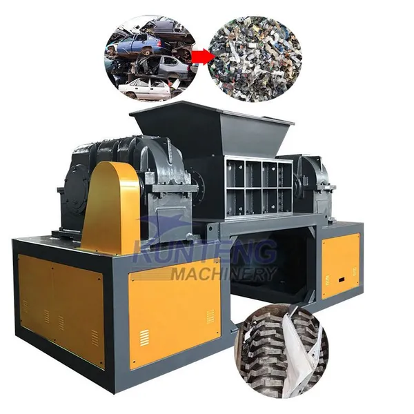 Waste Metal Wood Plastic Shredding Machines Aluminum Garbage Shredder Equipment EPC